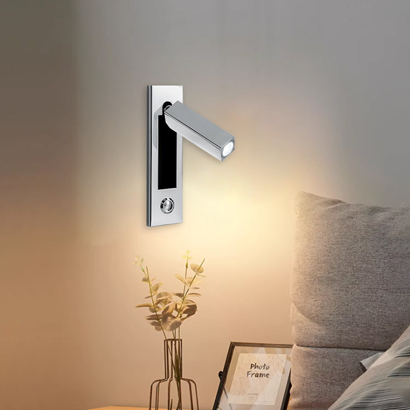 Geometric Recessed Adjustable Aluminum LED Wall Lamp - Minimalist Wall Light With Multi-Angle Spotlight For Bedroom Lumendat
