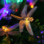 Outdoor Solar Dragonfly Waterproof LED Lights Festival Party Decoration String Lights Lumendat