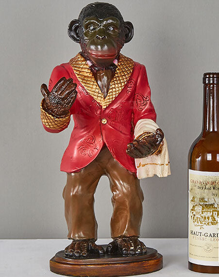 Retro Creative Monkey Resin Wine Bottle 1-Light Decoration Table Lamp Lumendat