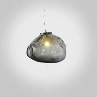 Modern Shaped Glass 1-light Cloud Suspension Pendant Light Lumendat