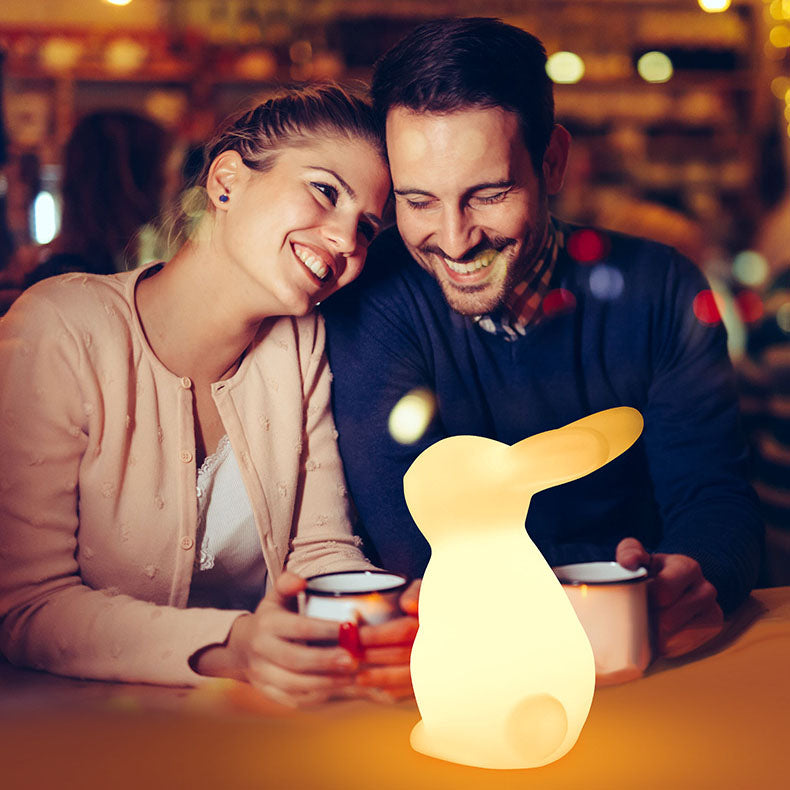 Contemporary Creative Rabbit PE LED Table Lamp For Bedroom Lumendat