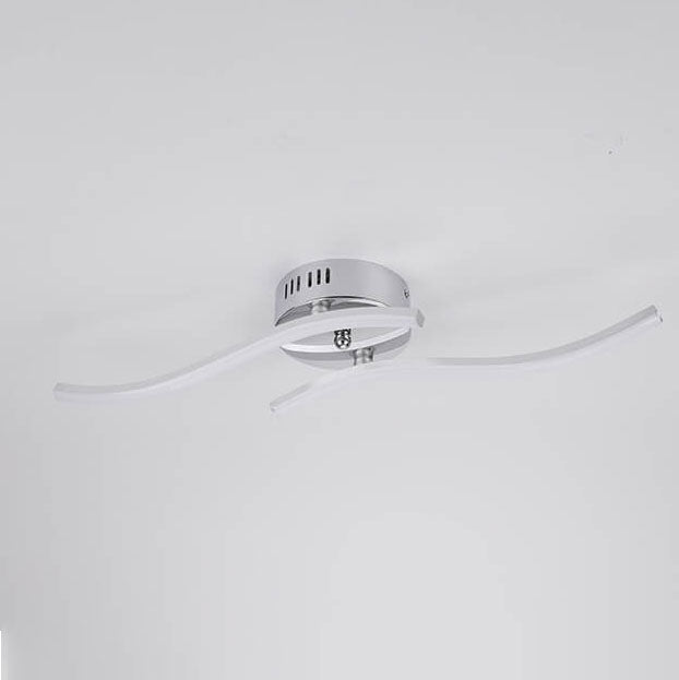 Simple Line Wave LED Semi-flush Mount Ceiling Light