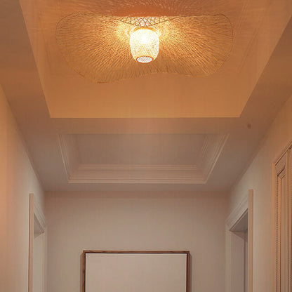 Bamboo Weaving 1-light Japanese Elements Pendant Light