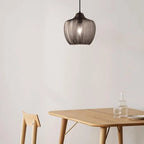 Nordic Textured Wavy Glass 1-light Barrel Pendant Light Lumendat