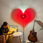 Creative Heart Shape 1-Light LED Vibes Standing Floor Lamp Lumendat