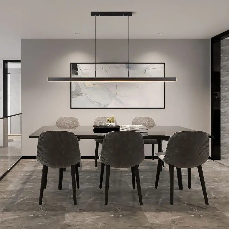 Modern Minimalist Long Strip LED Pendant Light Lumendat