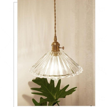 Textured Glass 1-light Single Dome Pendant Light