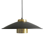 Industrial Simple Scalloped Wrought Iron 1-light Pendant Light