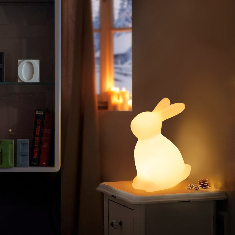 Contemporary Creative Rabbit PE LED Table Lamp For Bedroom Lumendat