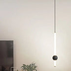Modern Minimalist Long Cylinder with Metal Ball LED Pendant Light Lumendat