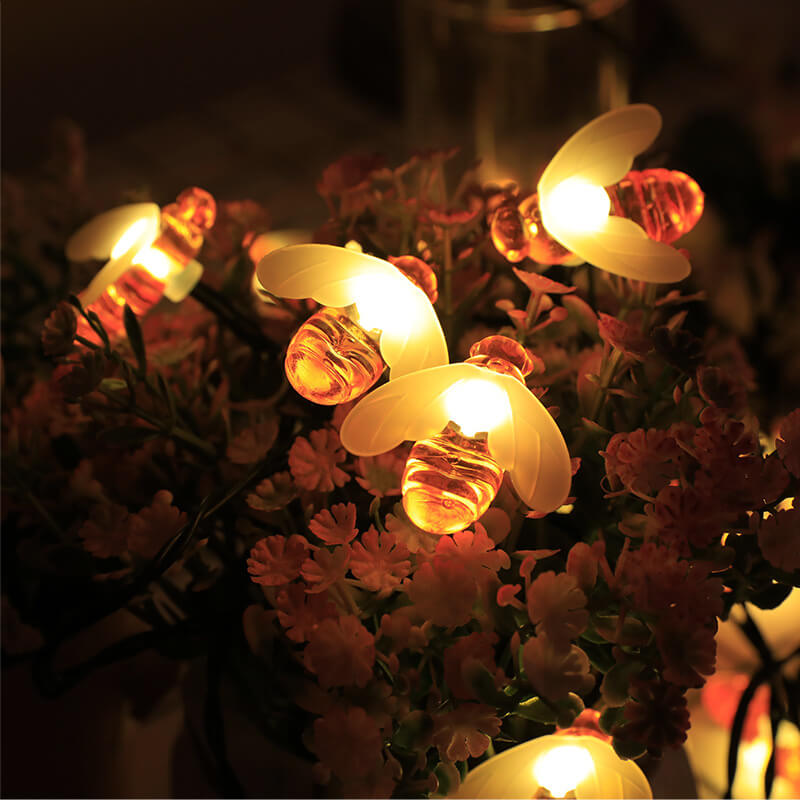 Outdoor Solar Bees Waterproof LED Lights Festival Party Decoration String Lights Lumendat
