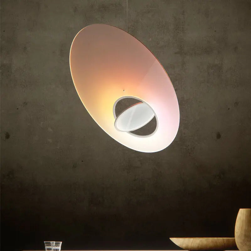 Galaxy Satellite Saturn Acrylic 1-light LED Artistic Pendant Light BulbSquare