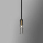 Modern Crystal Cylinder Shape 1-Light Pendant Light