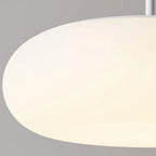 Modern Minimalist Plastic White 1-light Drum LED Pendant Light Lumendat