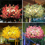 Creative Colorful 3-light Globe Flower Chandelier – Pink, Yellow & Blue Lumendat