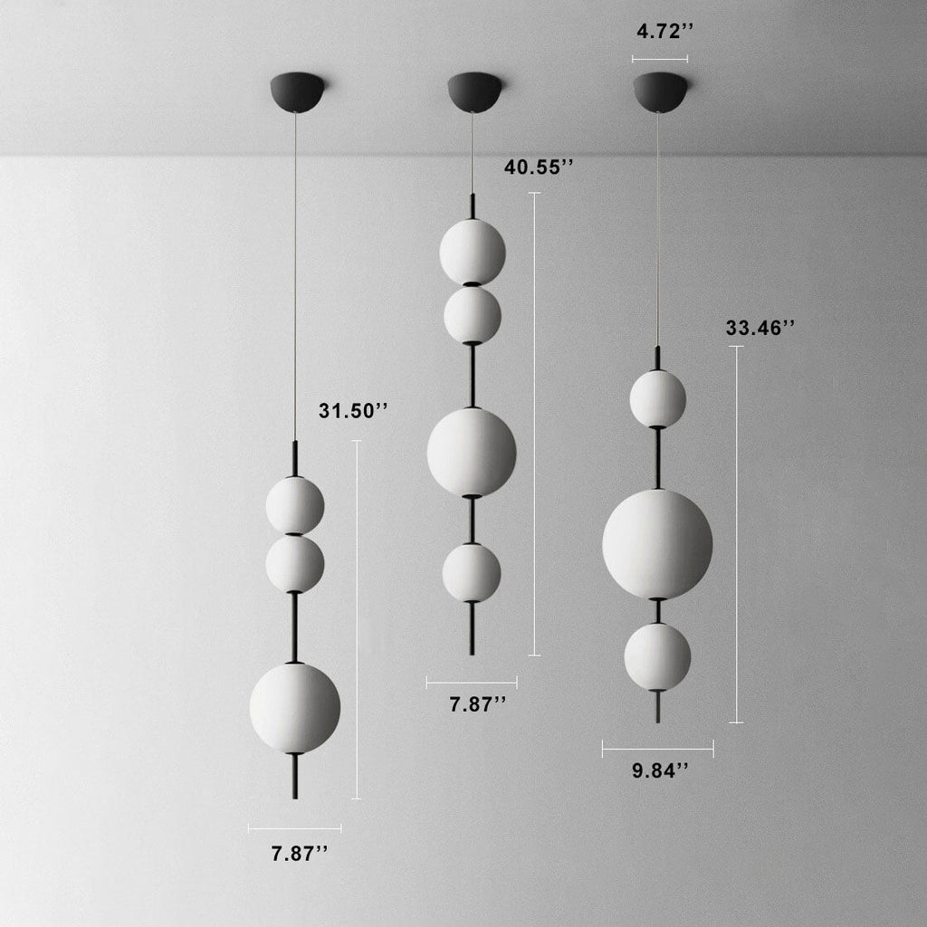 Modern Minimalist Creative Glass Ball LED Pendant Light BulbSquare