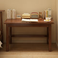 Modern Minimalist Rectangular Pine Wood Desk 1-Tier For Home Office