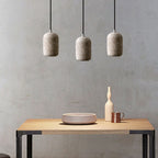 Modern Terrazzo Cylindrical LED Cement LED Pendant Light BulbSquare