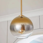 Nordic Gradient Glass 1-light Globe Pendant Light Lumendat