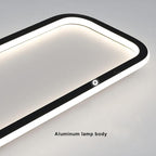 Minimalist 1-light Linear Acrylic 3 Color Changeable LED Flush Mount Lighting