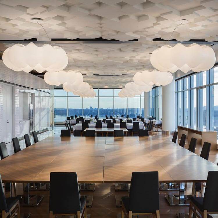 Nordic Floating Cloud LED Pendant Ceiling Light BulbSquare