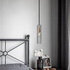 Modern Crystal Cylinder Shape 1-Light Pendant Light