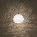Modern Aluminum Wire 1-light Dome Pendant Light BulbSquare