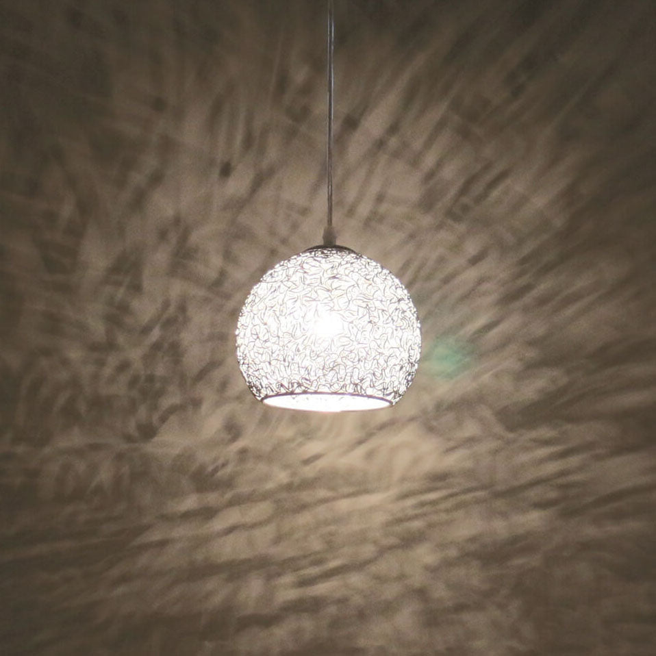 Modern Aluminum Wire 1-light Dome Pendant Light