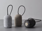 Modern Terrazzo Cylindrical LED Cement LED Pendant Light BulbSquare