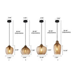 Nordic Textured Wavy Glass 1-light Barrel Pendant Light Lumendat