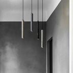 Retro Multicolor Cement Long Strip LED Pendant Light BulbSquare