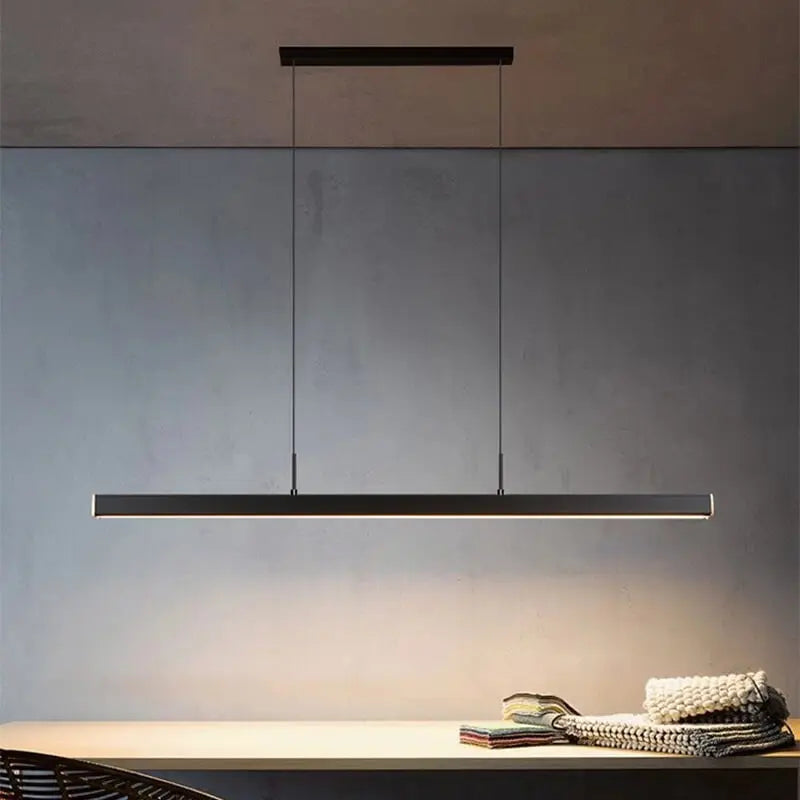Modern Minimalist Long Strip LED Pendant Light modern luxury lighting fixture