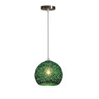 Modern Aluminum Wire 1-light Dome Pendant Light BulbSquare