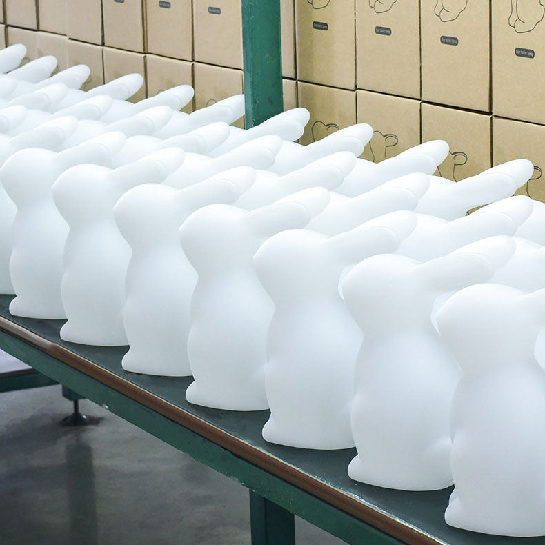 Contemporary Creative Rabbit PE LED Table Lamp For Bedroom Lumendat