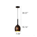 Industrial Rust Iron 1-Light Pendant Light 7 Design