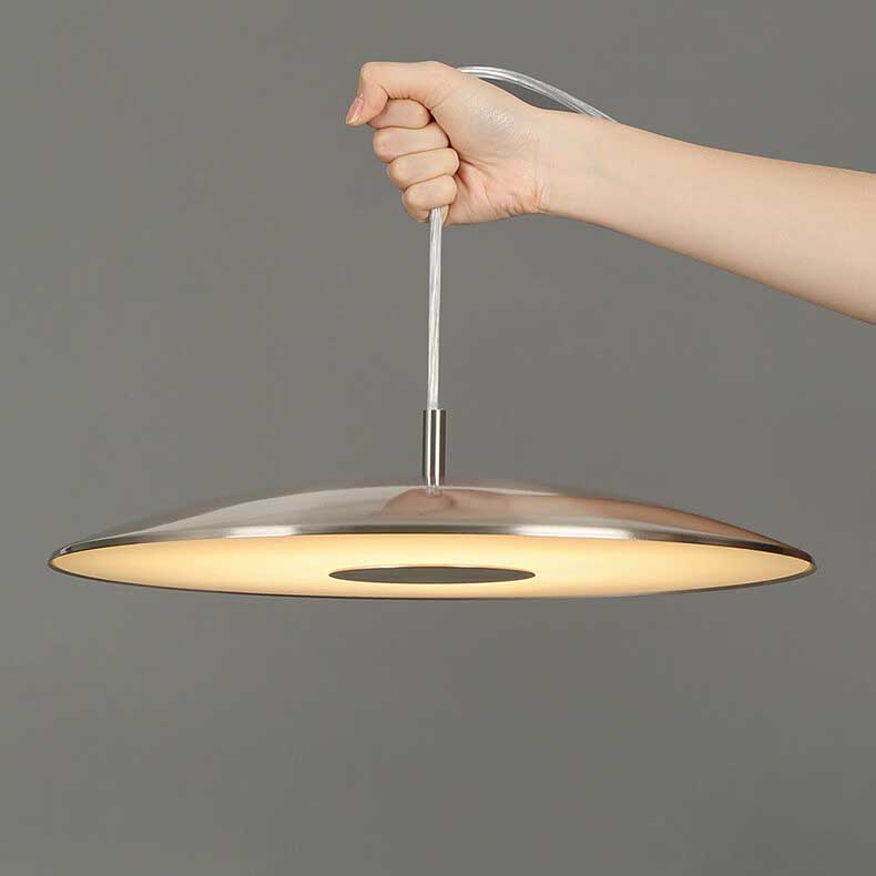 Nordic Round Plate Flying Ufo 1-light LED Pendant Light BulbSquare
