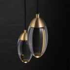 Modern Teardrop Crystal LED Pendant Light BulbSquare