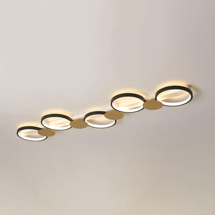 Modern Circle LED 3/4/5 Light LED Flush Mount Track Light Lumendat