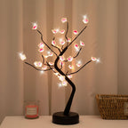Bonsai Tree Light Plum Blossom Light Remote Control Small LED Table Lamps Lumendat