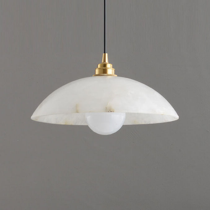 Nordic Spanish Marble Dome 1-light Pendant Light BulbSquare