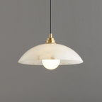 Nordic Spanish Marble Dome 1-light Pendant Light BulbSquare