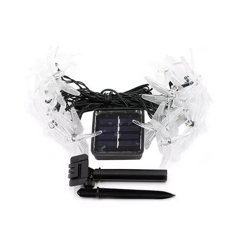 Outdoor Solar Dragonfly Waterproof LED Lights Festival Party Decoration String Lights Lumendat