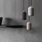 Modern Terrazzo Cylindrical LED Cement LED Pendant Light BulbSquare