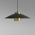 Industrial Simple Scalloped Wrought Iron 1-light Pendant Light