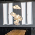 Modern Shaped Glass 1-light Cloud Suspension Pendant Light Lumendat
