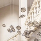 Modern Shaped Glass 1-light Cloud Suspension Pendant Light Lumendat
