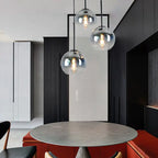 Nordic Gradient Glass 1-light Globe Pendant Light Lumendat