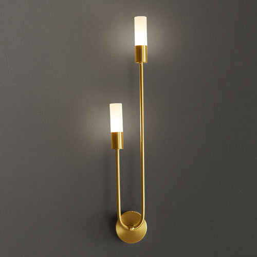 Nordic Minimalist U-Shaped 2-Light Wall Sconce Lamps