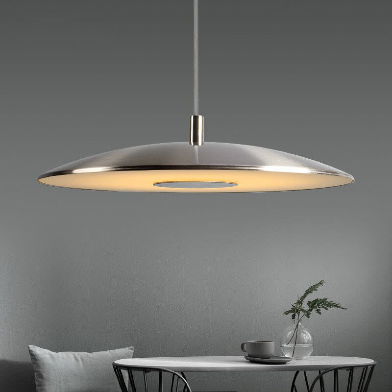 Nordic Round Plate Flying Ufo 1-light LED Pendant Light BulbSquare
