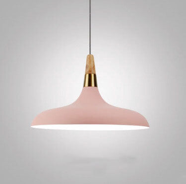 Contemporary Nordic Dome Iron Colorful 1-Light Single Pendant Light For Living Room